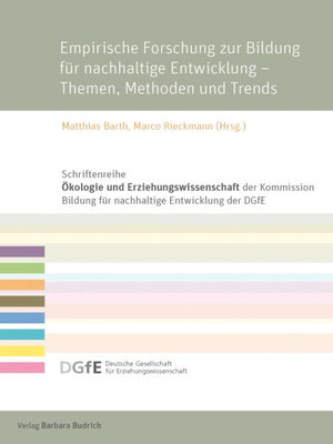 cover image of Empirische Forschung zur Bildung für nachhaltige Entwicklung – Themen, Methoden und Trends